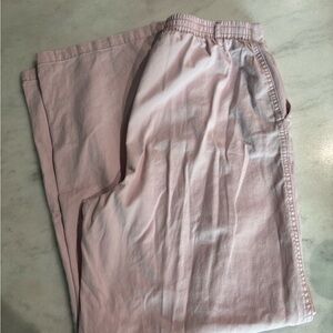 Light Pink Wide-Leg Pants